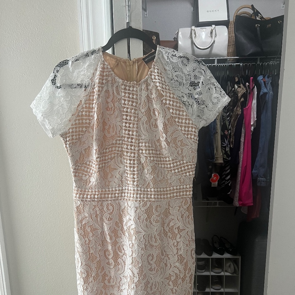 White lace dress